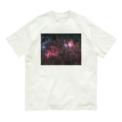 オリオン大星雲と馬頭星雲 オーガニックコットンTシャツ