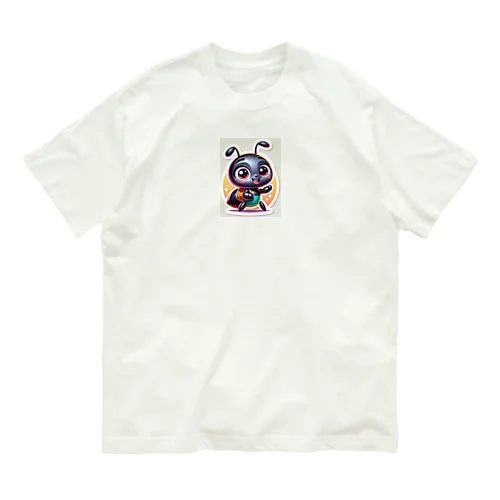 小さなアリが元気にあいさつ オーガニックコットンTシャツ