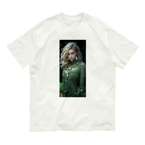 グリーンのドレスでパーティsanae 2074 Organic Cotton T-Shirt