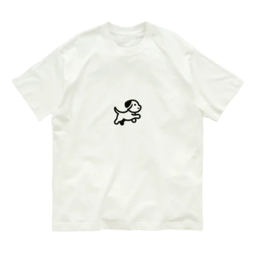 クール黒ワンちゃん Organic Cotton T-Shirt