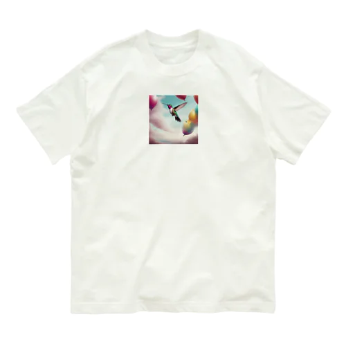 癒される動物（キツツキ） Organic Cotton T-Shirt