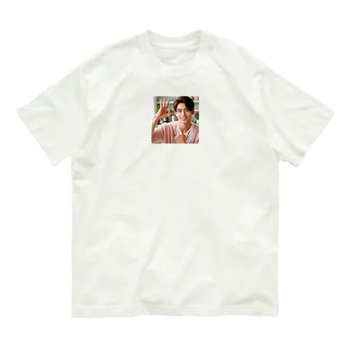 爽やかな笑顔に元気いっぱい Organic Cotton T-Shirt