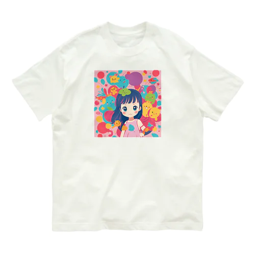 チルビー (あんこ) オーガニックコットンTシャツ