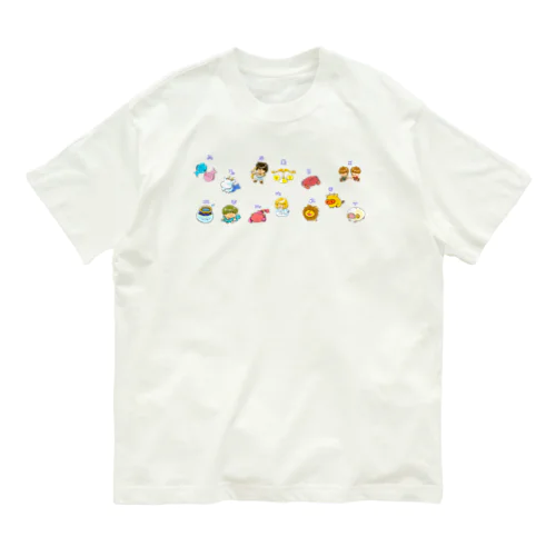 ギリシャ神話好きへ！、かわいい１２（１３）星座のデザイン Organic Cotton T-Shirt