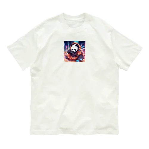 ラッパーパンダ Organic Cotton T-Shirt