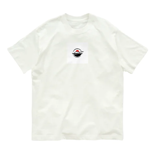 日本　米と箸 オーガニックコットンTシャツ