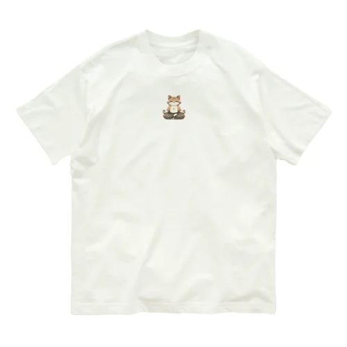 さとり世代のネコ Organic Cotton T-Shirt