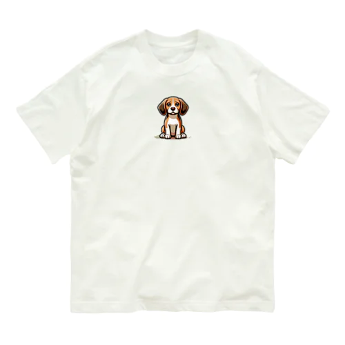 ビーグル【かわいい動物たち】 Organic Cotton T-Shirt