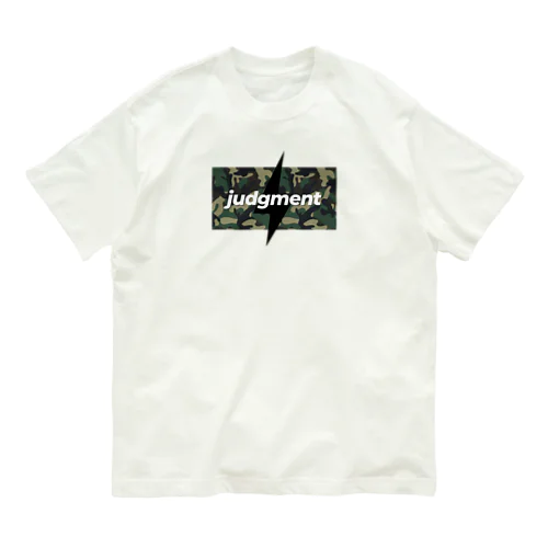 【judgment produce】judgment迷彩（緑） Organic Cotton T-Shirt