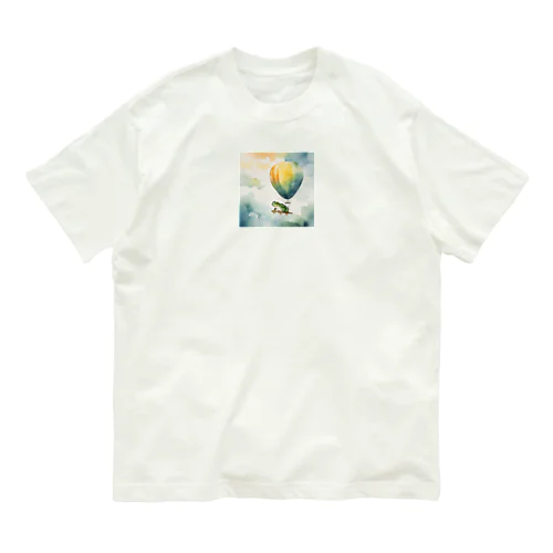 旅するカエルさん Organic Cotton T-Shirt