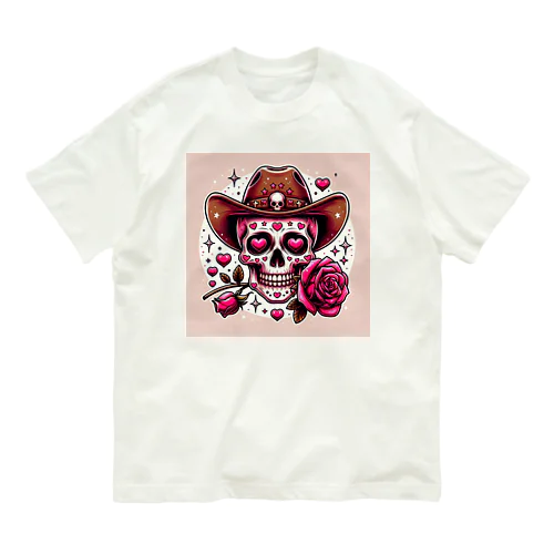 ローズスカル Organic Cotton T-Shirt