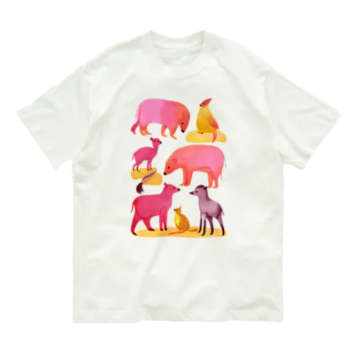 多様性アニマル Organic Cotton T-Shirt