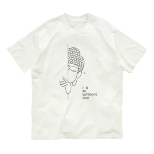 Watch  (gray / ロゴマークあり) オーガニックコットンTシャツ