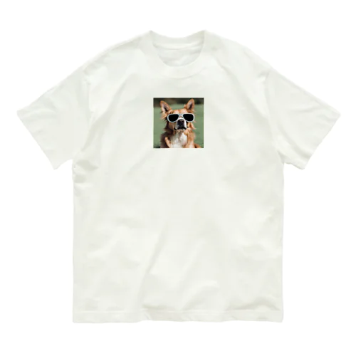 サングラスわんこ Organic Cotton T-Shirt