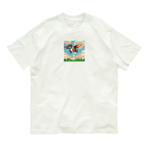 空を飛ぶブルドッグ Organic Cotton T-Shirt