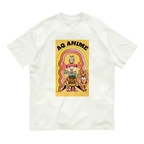 AQ ANIME 虎女子 オーガニックコットンTシャツ