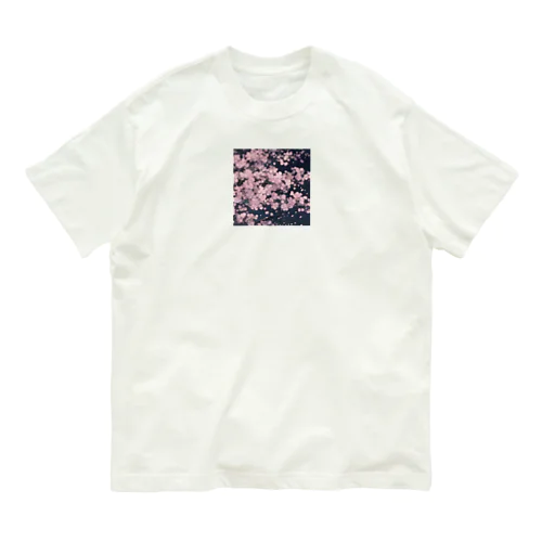 夜桜 オーガニックコットンTシャツ