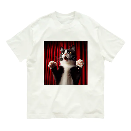 びっくり猫君 Organic Cotton T-Shirt