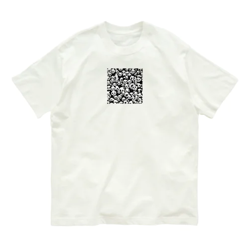 パンダ大量　顔が変 Organic Cotton T-Shirt