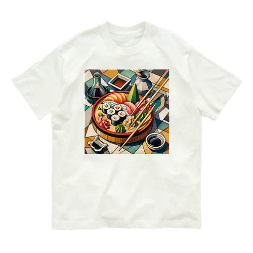 江戸前の寿司をピカソ風にアレンジ Organic Cotton T-Shirt