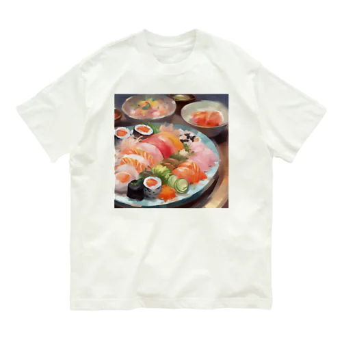 美しい寿司の絵画 Organic Cotton T-Shirt
