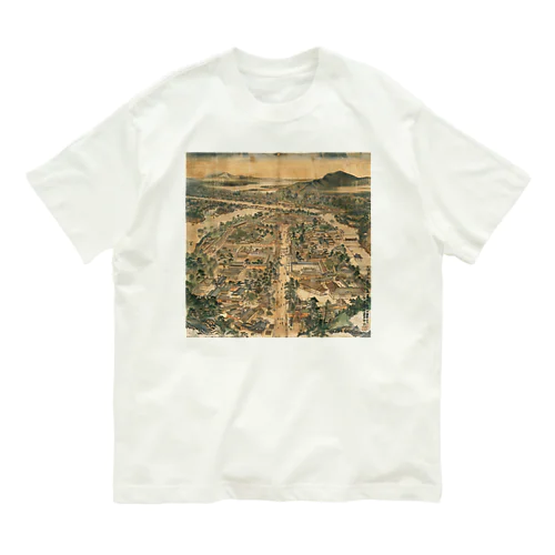 日本の原風景_江戸の町 オーガニックコットンTシャツ