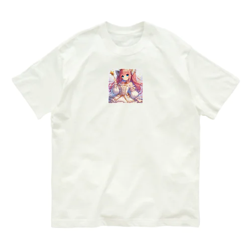 【可愛い】美少女魔法使い3 オーガニックコットンTシャツ