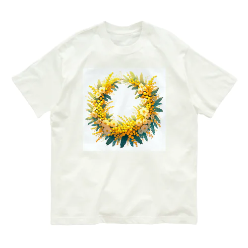 ミモザのリース Organic Cotton T-Shirt