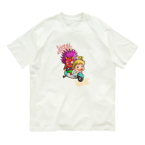 悪魔と天使 オーガニックコットンTシャツ