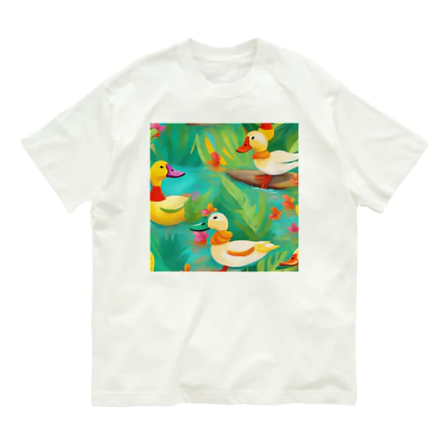 サンシャインアヒル オーガニックコットンTシャツ