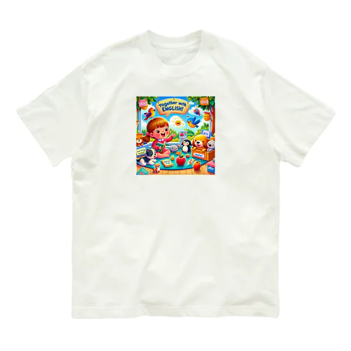 いっしょにえいご！ オーガニックコットンTシャツ