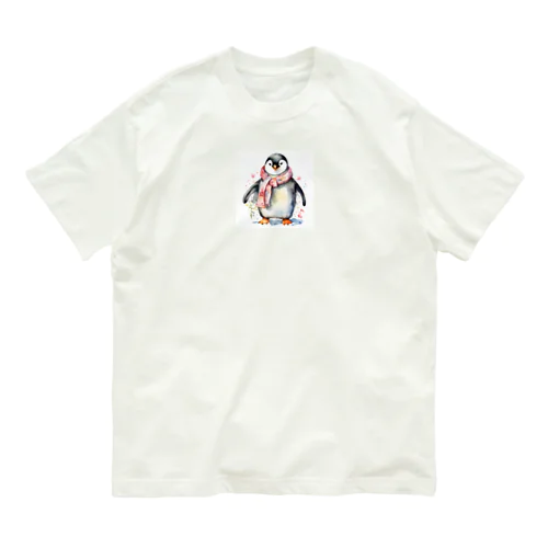 春を迎えるペンギン Organic Cotton T-Shirt