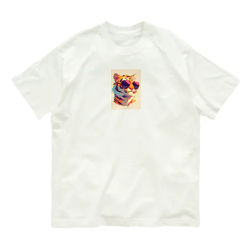 サングラスをかけた可愛いトラ Marsa 106 Organic Cotton T-Shirt