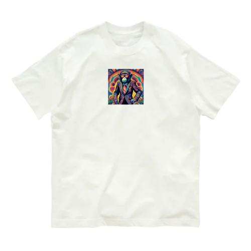 スーツを着こなすDJモンキー Organic Cotton T-Shirt