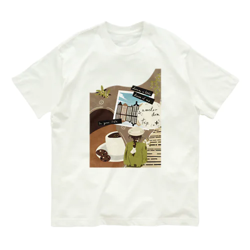 コラージュ風イラスト Organic Cotton T-Shirt