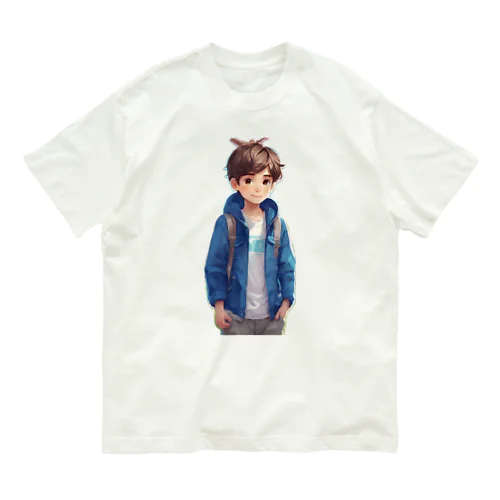 Cute boy A オーガニックコットンTシャツ