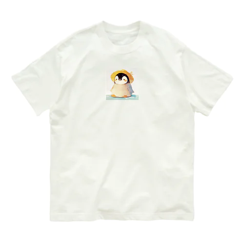 帽子をかぶった可愛い子供ペンギン Marsa 106 オーガニックコットンTシャツ