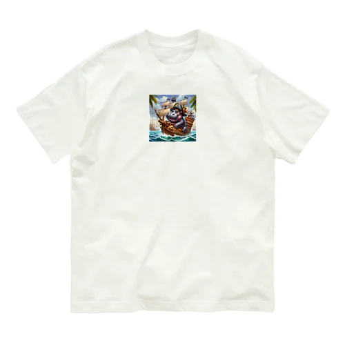 カバ　海賊A オーガニックコットンTシャツ