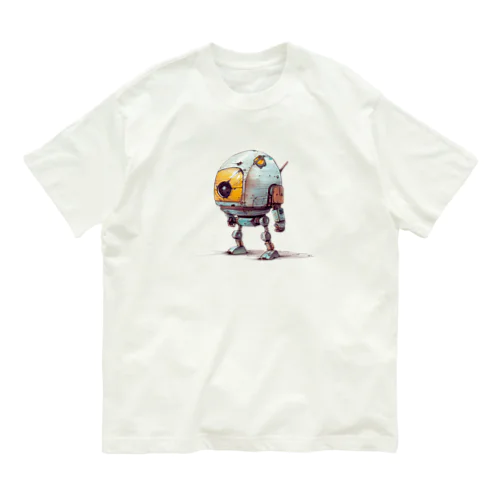 レトロ戦闘ロボットＲ オーガニックコットンTシャツ