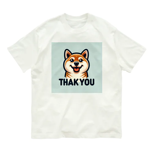 魅力的な柴犬 オーガニックコットンTシャツ