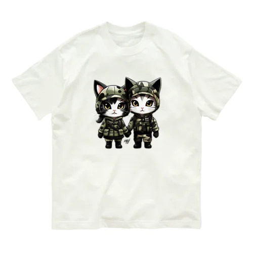 LOVEニャンズ【迷彩服】 Organic Cotton T-Shirt