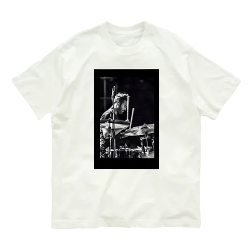 ドラム叩くひと Organic Cotton T-Shirt