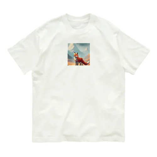 冒険と勇気の象徴となる探検者の狐 Organic Cotton T-Shirt