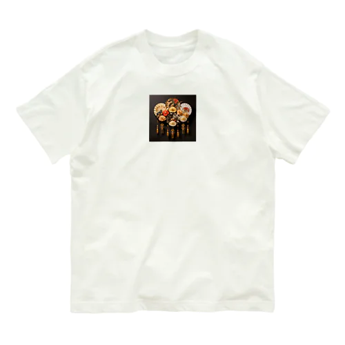 装飾扇　なでしこ1478 Organic Cotton T-Shirt