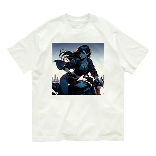 バイク女子 Organic Cotton T-Shirt