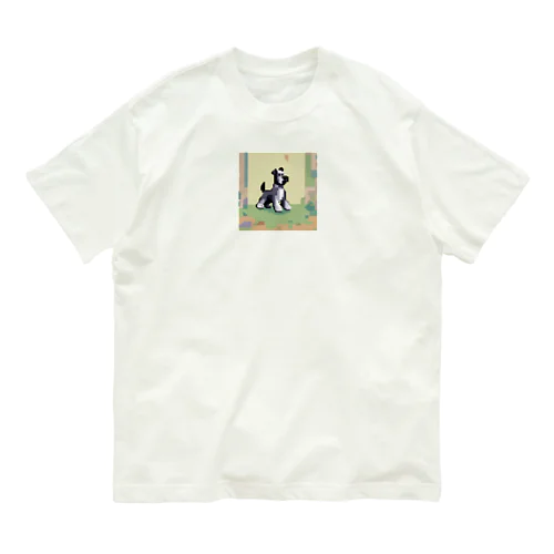 飼い主を待つシュナウザー Organic Cotton T-Shirt