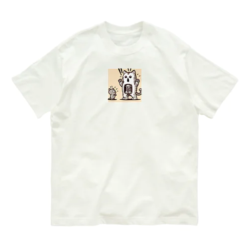 サプライズねこット オーガニックコットンTシャツ