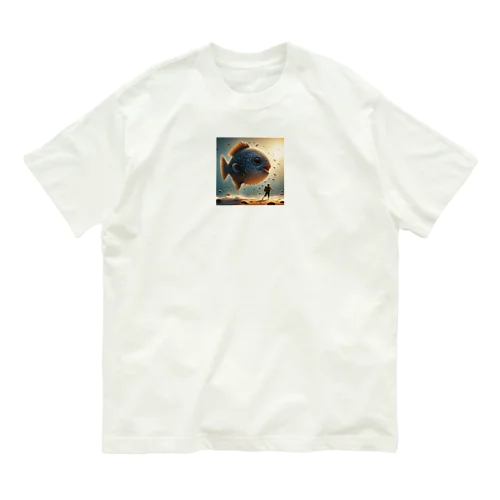 空飛ぶサカナ オーガニックコットンTシャツ