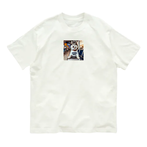 搭乗口を目指すGOOD BOY オーガニックコットンTシャツ