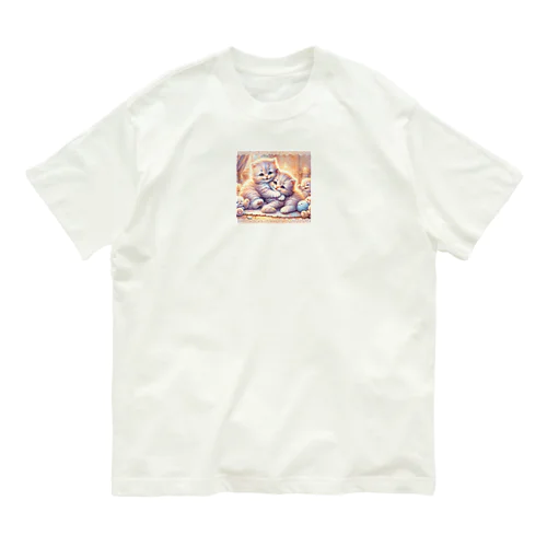 仲良く遊ぶ兄弟の猫 Organic Cotton T-Shirt